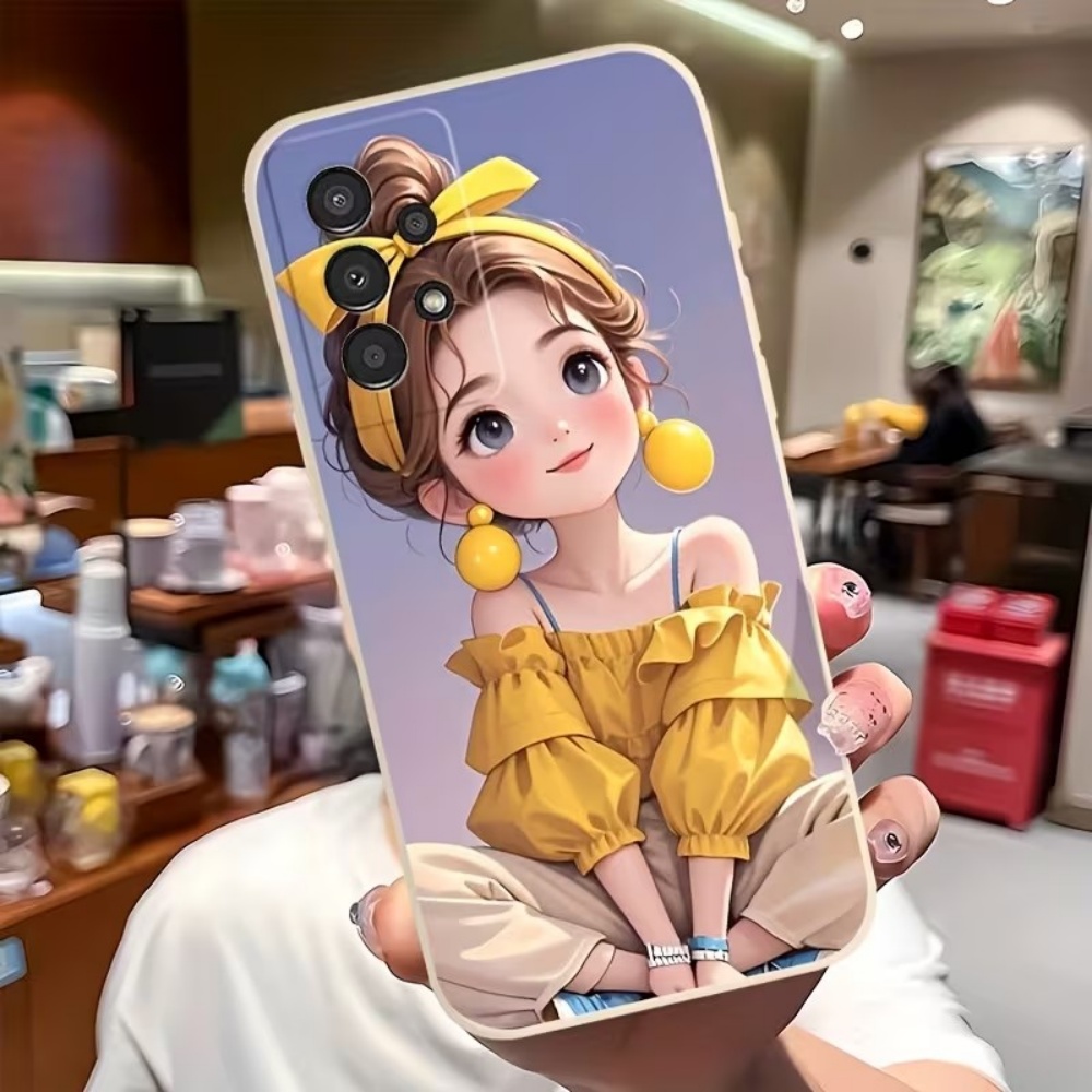 Phone Cases Girls - Niedliches Cartoon-Mädchen-Muster Design Handyhülle für Samsung
