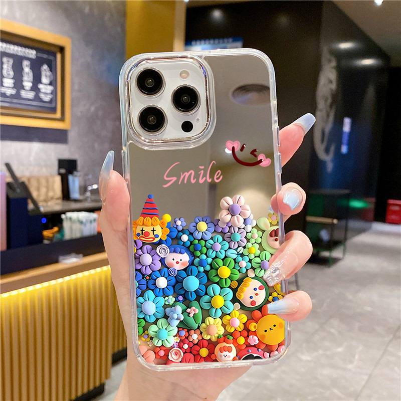 Nette Blume Make-Up Spiegel Te – Phone Cases Aesthetic Bewertung und Preis