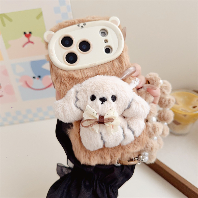 3D-Cartoon-Bowknot-Welpen-warm – Phone Cases Iphone 16 Pro Max Bewertung und Preis