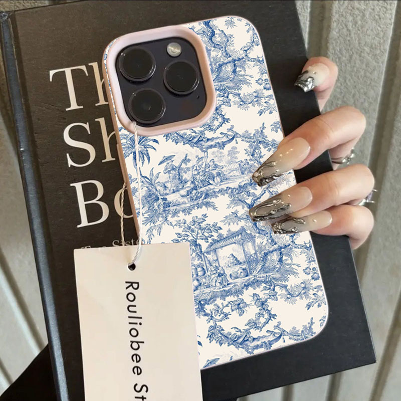 Mode Blau Weiß Porzellan Telef – Phone Cases Like Loopy Bewertung und Preis