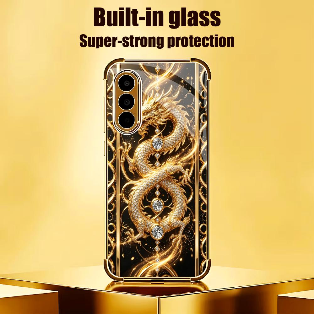 Hochwertige goldene Drachen-Ha – Phone Cases Quad Lock Bewertung und Preis